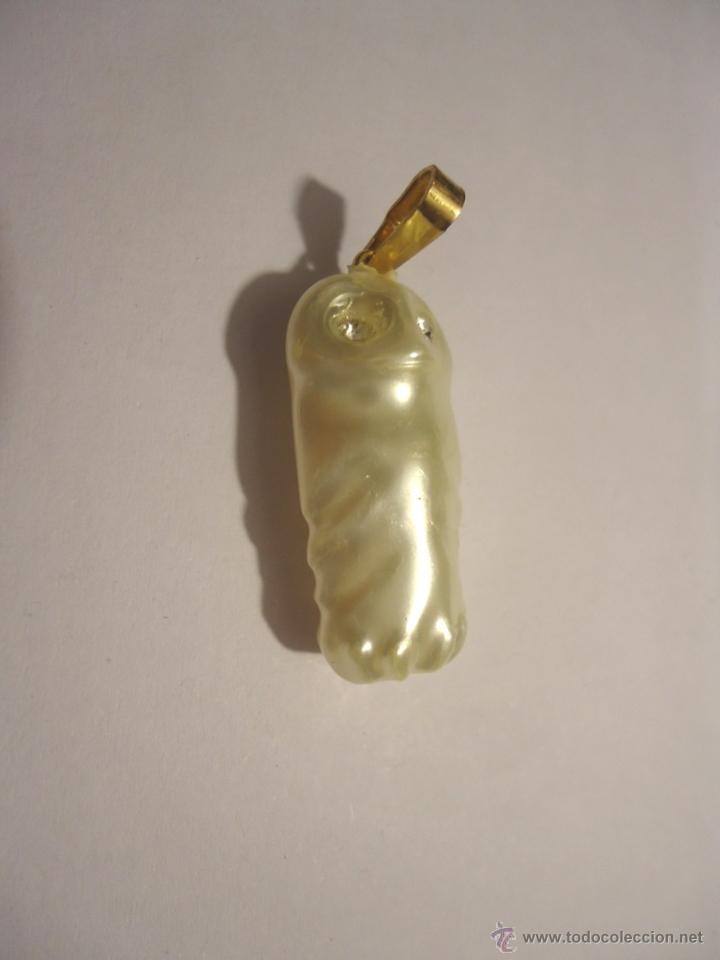 Joyeria: PERLAS MAJORICA MALLORCA MANACOR COLGANTE PLATA DE LEY ORO 18 KT PERLA BLANCA BUHO OWL WHITE PEARL