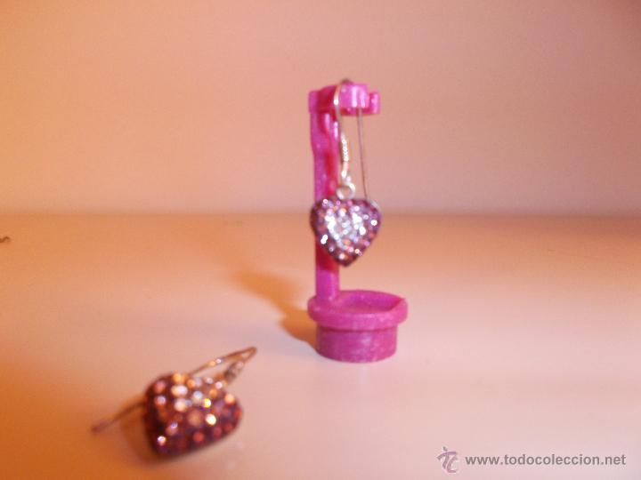 Joyeria: pendientes platay circonitas lilas - Foto 2