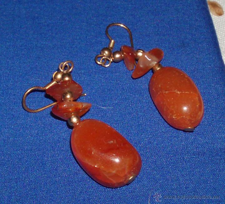 Joyeria: bonitos pendientes ambar color miel