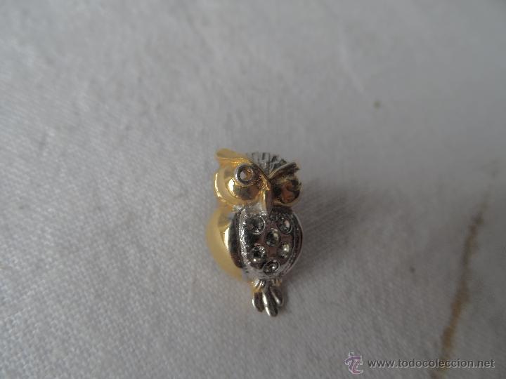 Joyeria: broche buho dorado con piedras - Foto 1