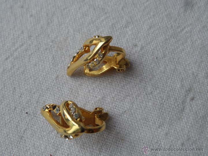 Gioielleria: PENDIENTES DE PINZAS CON PIEDRAS MUY FINOS DORADO ORO