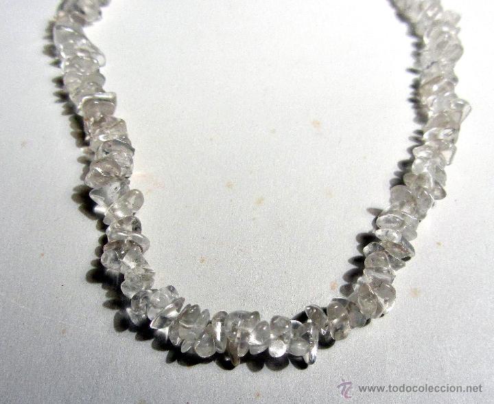 Joyeria: collar gargantilla vintage de cristal de roca - Foto 3
