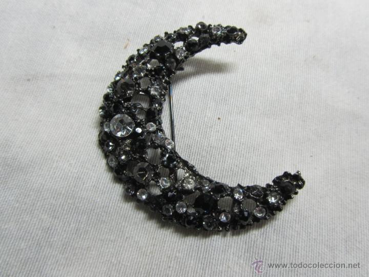 Joyeria: Broche en forma de luna con pedrer&iacute;a - Foto 2