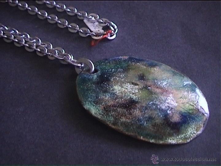 Joyeria: COLLAR ESMALTE CADENA PLATEADA 47CM - Foto 4