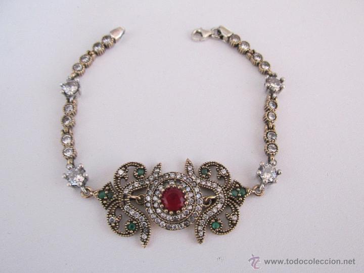 Joyeria: Pulsera con rubies, esmeraldas y topacios - Foto 1