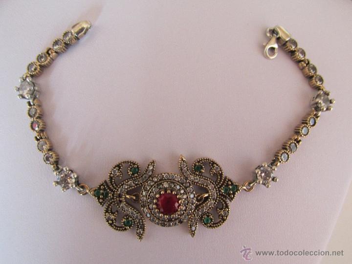 Joyeria: Pulsera con rubies, esmeraldas y topacios - Foto 2
