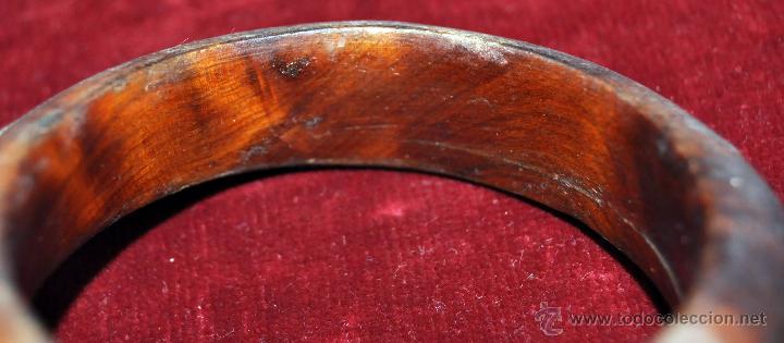 Joyeria: BONITO BRAZALETE DE MADERA CON METAL INCRUSTADO - Foto 4