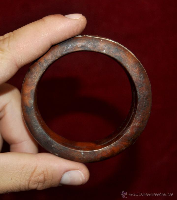 Joyeria: BONITO BRAZALETE DE MADERA CON METAL INCRUSTADO - Foto 5