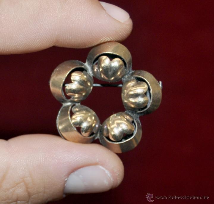 Joyeria: BONITO BROCHE DE PLATA Y PLATA DORADA - Foto 3