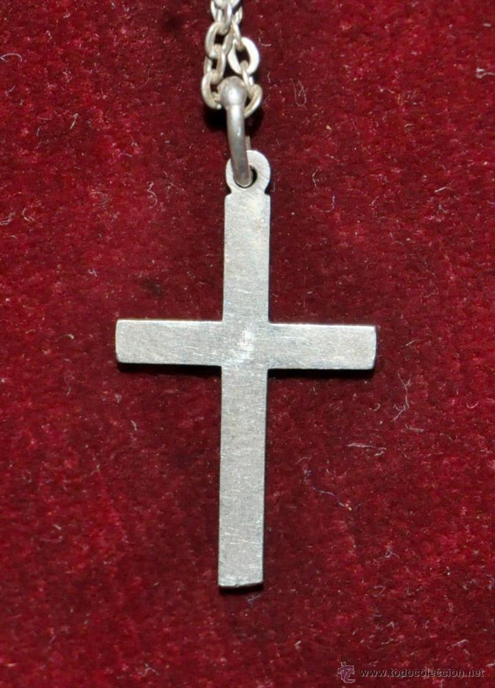 Joyeria: BONITA CADENA CON CRUZ DE PLATA . - Foto 2