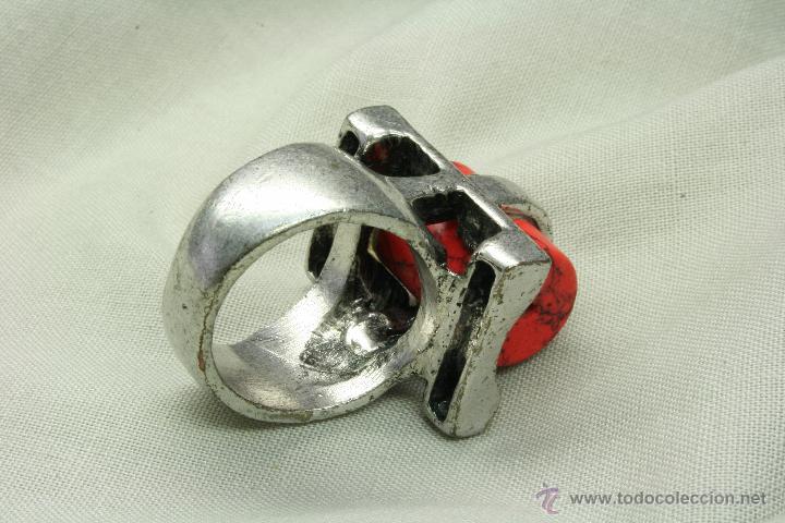 Joyeria: Anillo de metal hecho a mano. - Foto 3