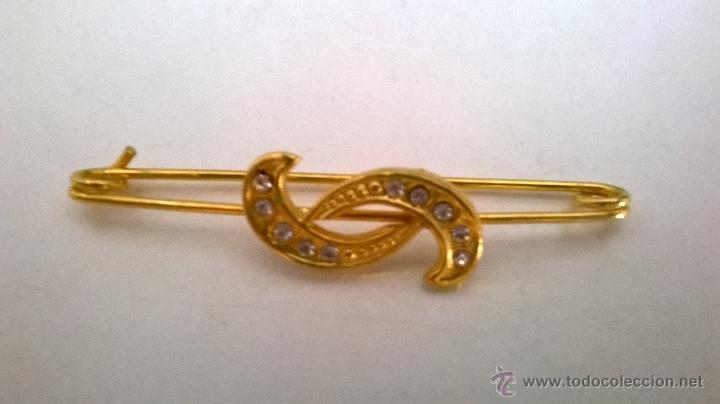 Joyeria: BROCHE DORADO DE SE&Ntilde;ORA CON BRILLANTITOS - Foto 1