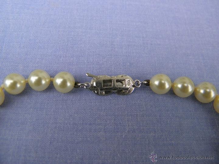 Joyeria: Antiguo collar de abalorios perlas, de 60 cm - Foto 2