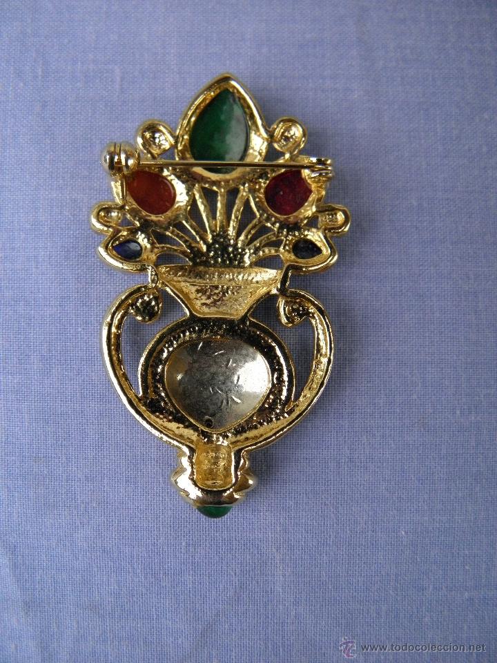 Joyeria: Antiguo broche de 6 cm - Foto 2