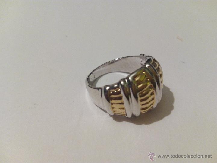 Joyeria: Anillo ba&ntilde;ado en oro y oro blanco - Foto 2
