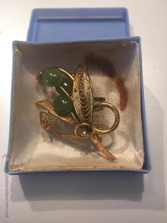 Joyeria: ANTIGUO BROCHE O AGUJA DE PECHO EN FORMA DE FLOR. - Foto 1