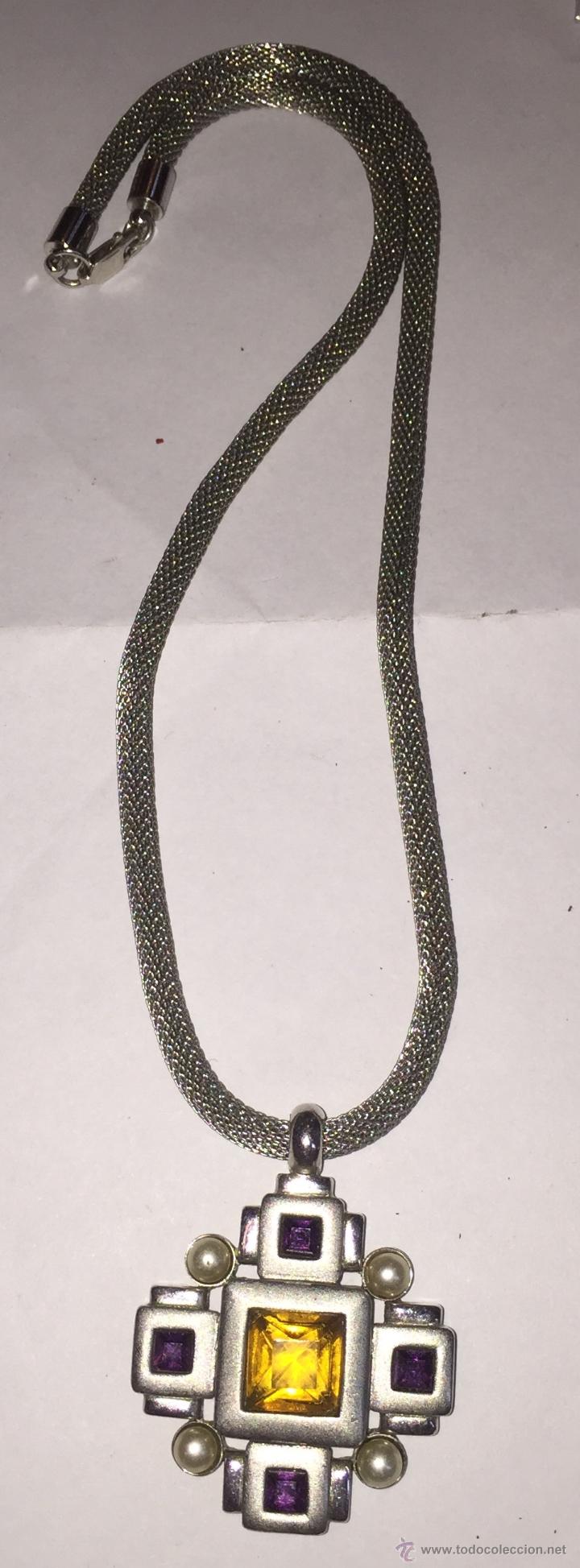 Joyeria: Collar con cruz de dise&ntilde;o a&ntilde;os 80 - Foto 1
