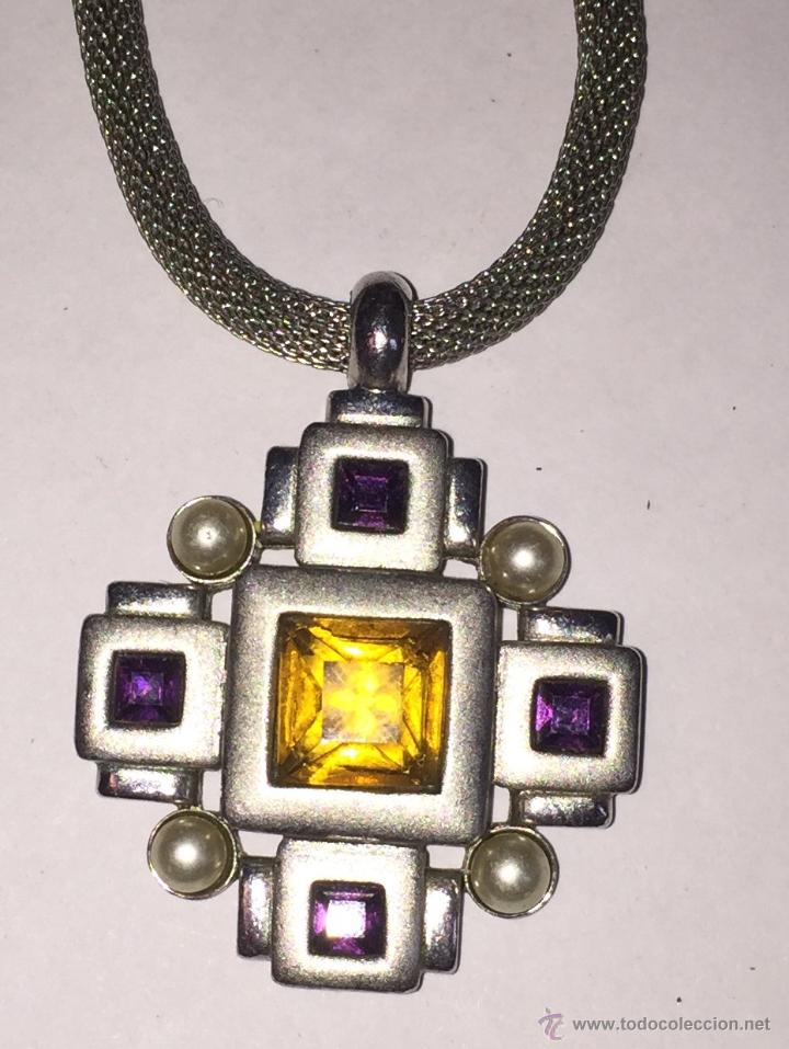Joyeria: Collar con cruz de dise&ntilde;o a&ntilde;os 80 - Foto 2