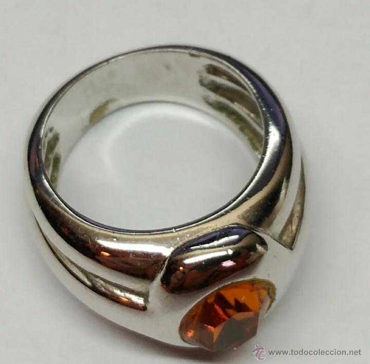 Joyeria: Anillo con piedra central color &aacute;mbar - Foto 2