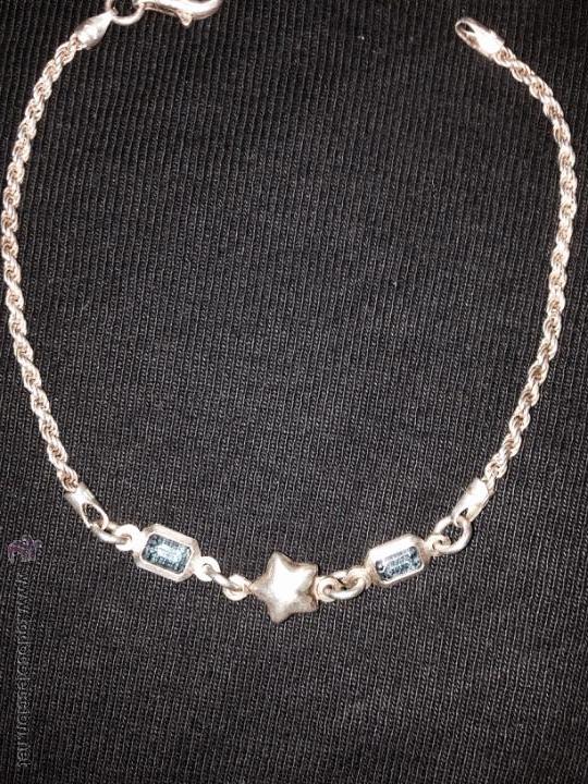 Schmuck: Pulsera vintage de plata de ley 925