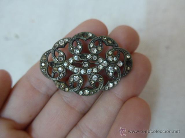 Joyeria: Antiguo broche de plata de principios s.XX - Foto 1