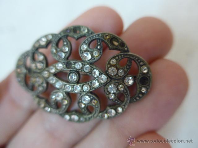 Joyeria: Antiguo broche de plata de principios s.XX - Foto 2