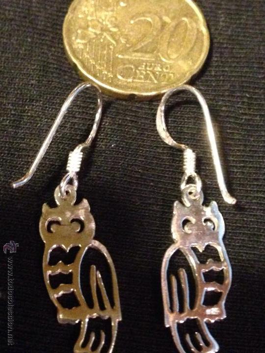 Schmuck: Pendientes de plata de ley. 925 .b&uacute;hos