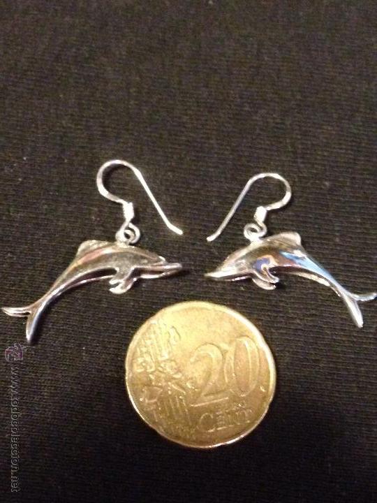 Schmuck: Pendientes de plata de ley 925.delfines