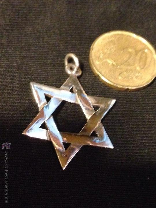 Schmuck: Colgante de plata de ley 925.estrella de David