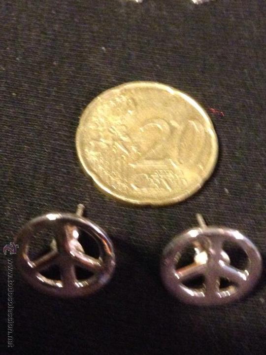 Schmuck: Pendientes de plata de ley 925.s&iacute;mbolo de La Paz