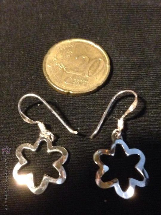 Joyeria: Pendientes de plata de ley. 925