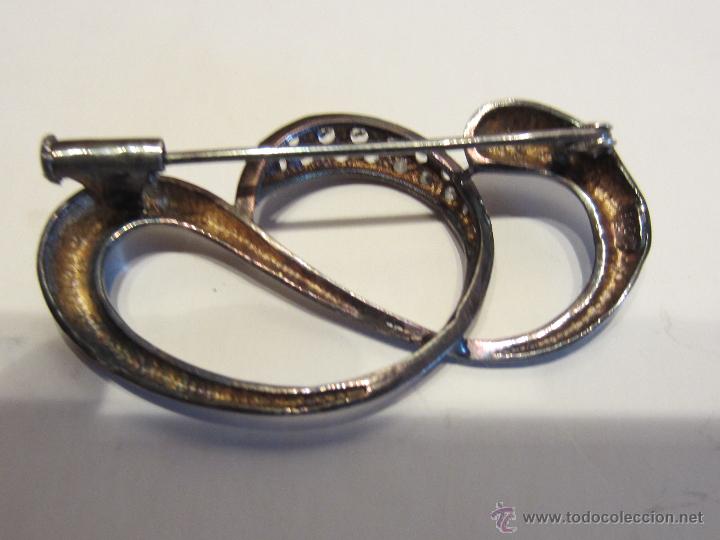 Joyeria: broche aguja de plata y circonitas - Foto 3