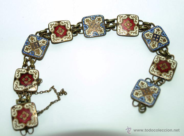 Joyeria: PULSERA CON ESMALTES 18 CM APROX. - Foto 1