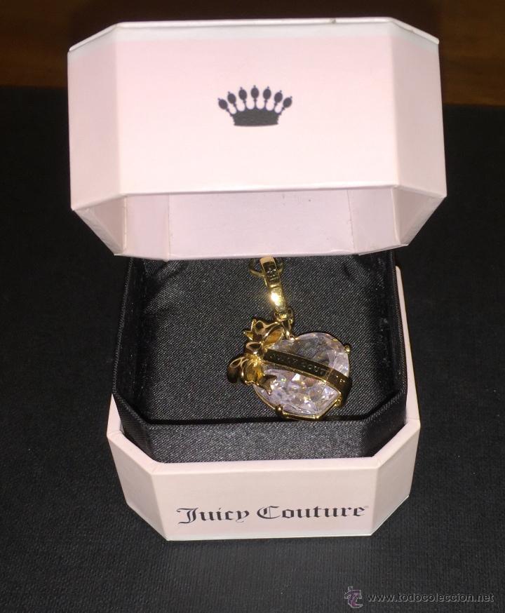 Joaillerie: Bonito colgante en cristal y metal dorado de la marca californiana Juicy Couture