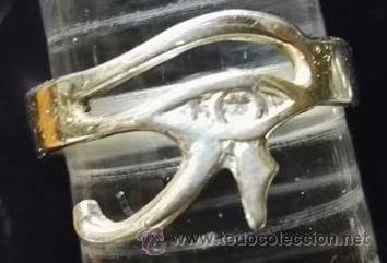 Joyeria: anillo ojo de horus en plata de ley adaptable - Foto 1
