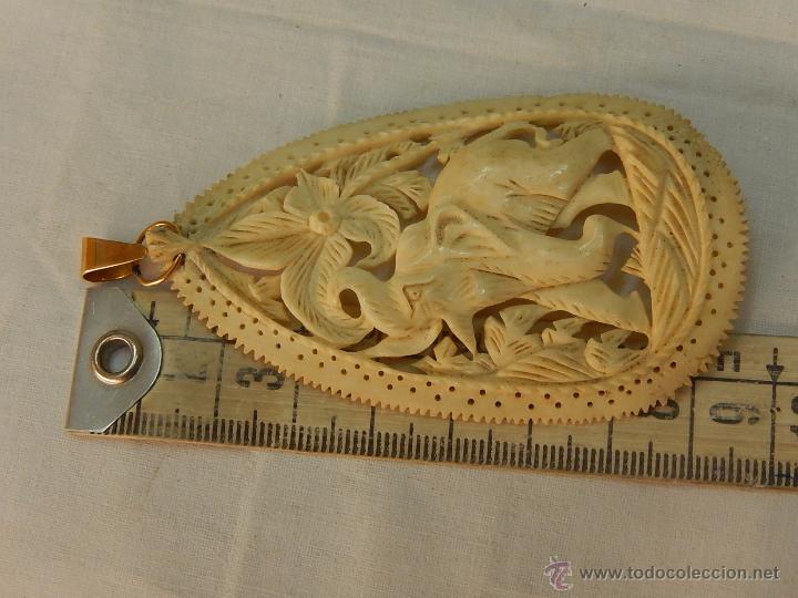 Joyeria: Colgante de la suerte. Oro y hueso. - Foto 9