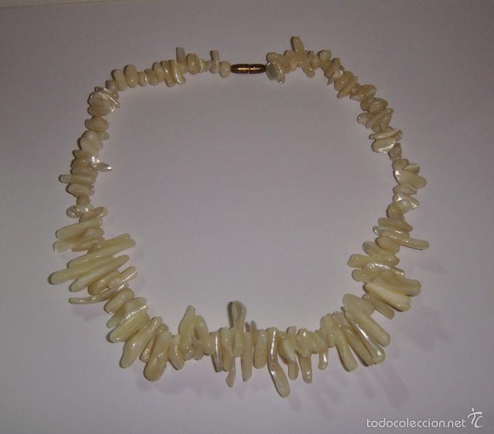 Joyeria: Antiguo Collar o Gargantilla de Nacar. - Foto 1