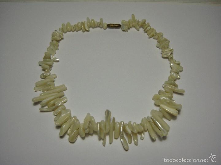 Joyeria: Antiguo Collar o Gargantilla de Nacar. - Foto 3