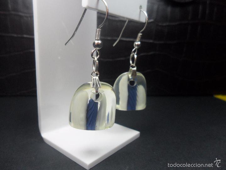 Joyeria: PENDIENTES LARGOS DE PLATA DE AMBAR CON INCRUSTACIONES 30 mm DE LARGO - Foto 5