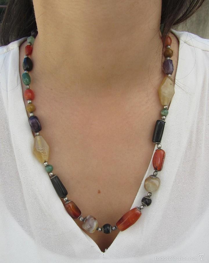 Joyeria: collar vintage de piedras duras - Foto 1