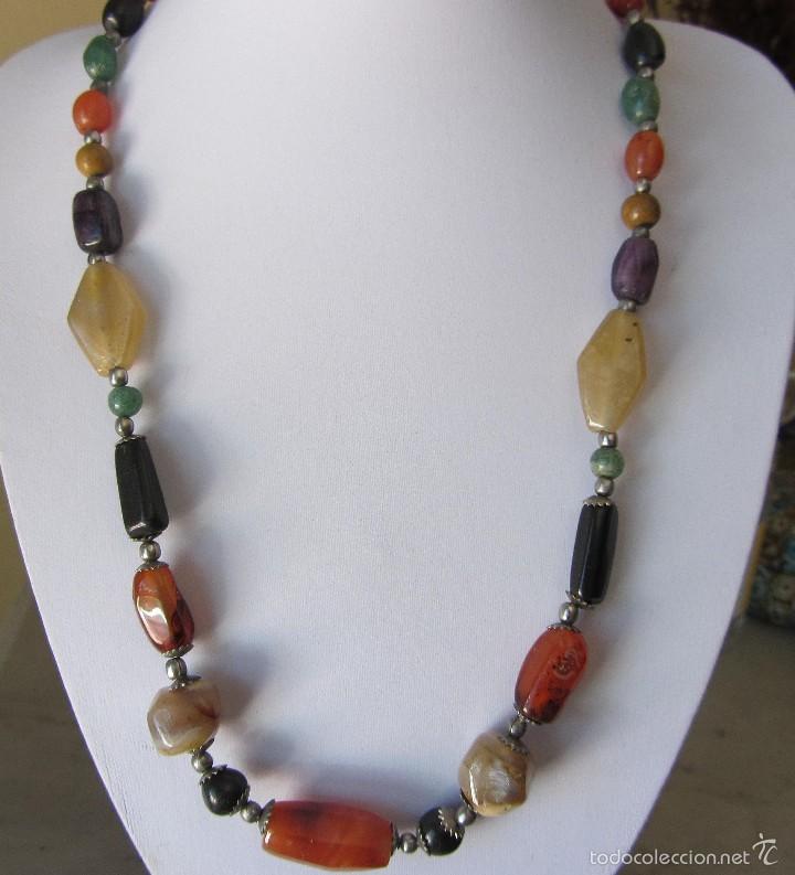 Joyeria: collar vintage de piedras duras - Foto 2