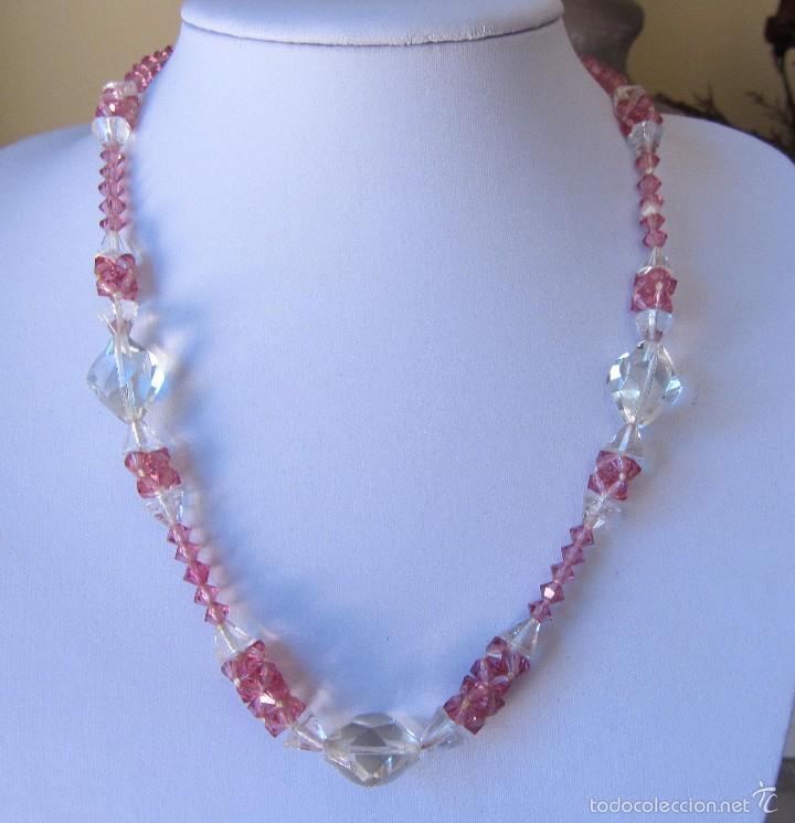 Joyeria: collar vintage de cristal de bohemia - Foto 1