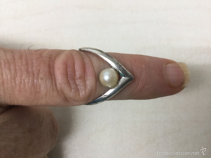 Joyeria: Anillo de plata con perla - Foto 2