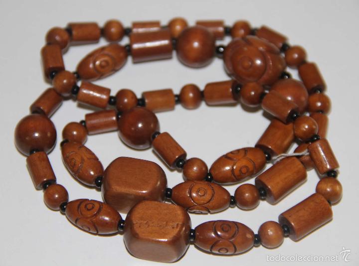 Schmuck: COL062 COLLAR. MADERA TALLADA. ESPA&Ntilde;A. A&Ntilde;OS 60