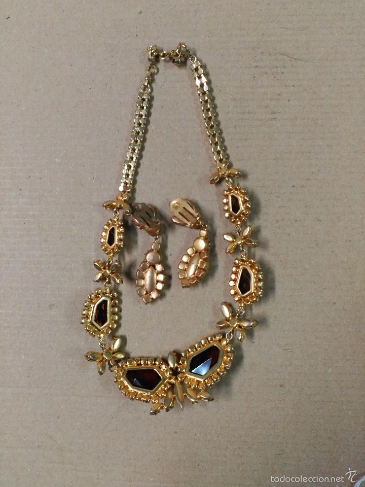 Joyeria: Conjunto de gargantilla y pendientes de bisuteria - Foto 8