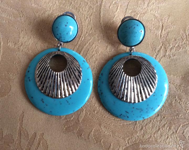 Joyeria: PENDIENTES A&Ntilde;OS 80, METAL Y PASTA - Foto 1