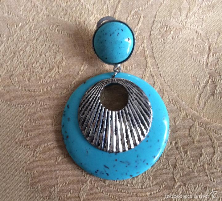 Joyeria: PENDIENTES A&Ntilde;OS 80, METAL Y PASTA - Foto 2