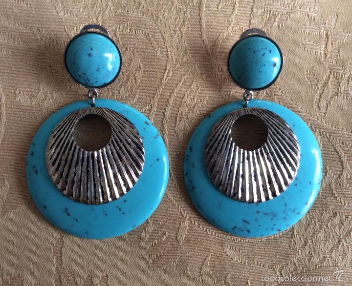 Joyeria: PENDIENTES A&Ntilde;OS 80, METAL Y PASTA - Foto 4