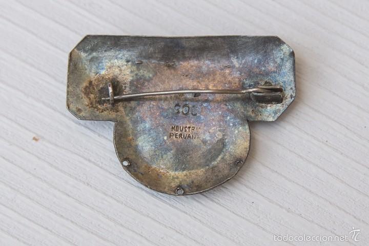 Joyeria: Antiguo broche peruano de plata - Foto 2