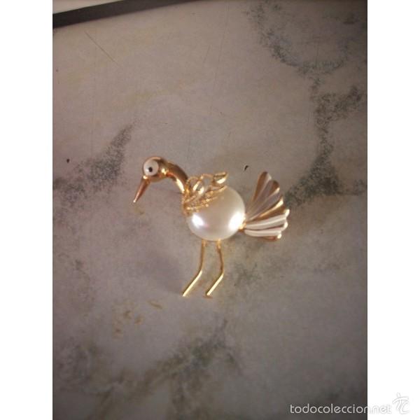 Joyeria: Broche vintage, garza - Foto 1